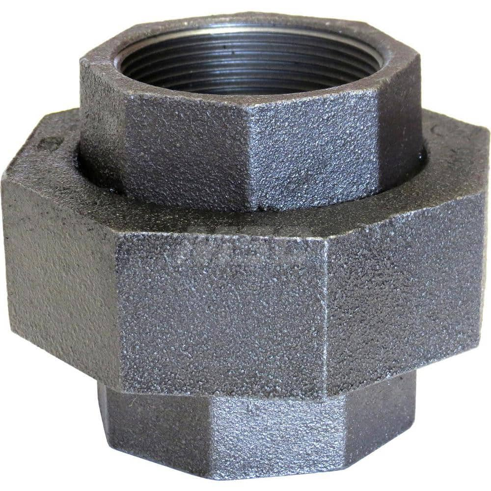 Black Union: 1/8″, 300 psi, Threaded Malleable Iron, Galvanized Finish, Class 300