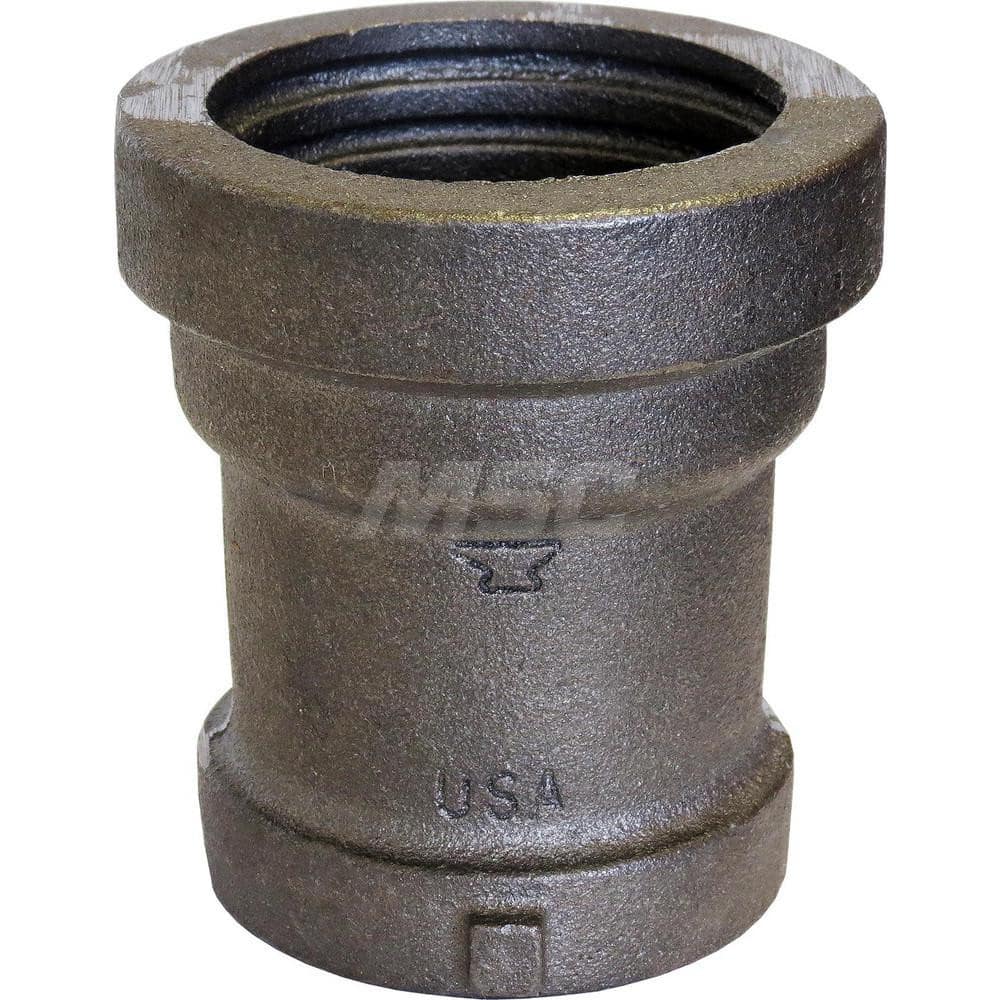 Black Tucker Connection: 1-1/2″, 0 psi, Threaded Cast Iron, Black Finish, Class 744