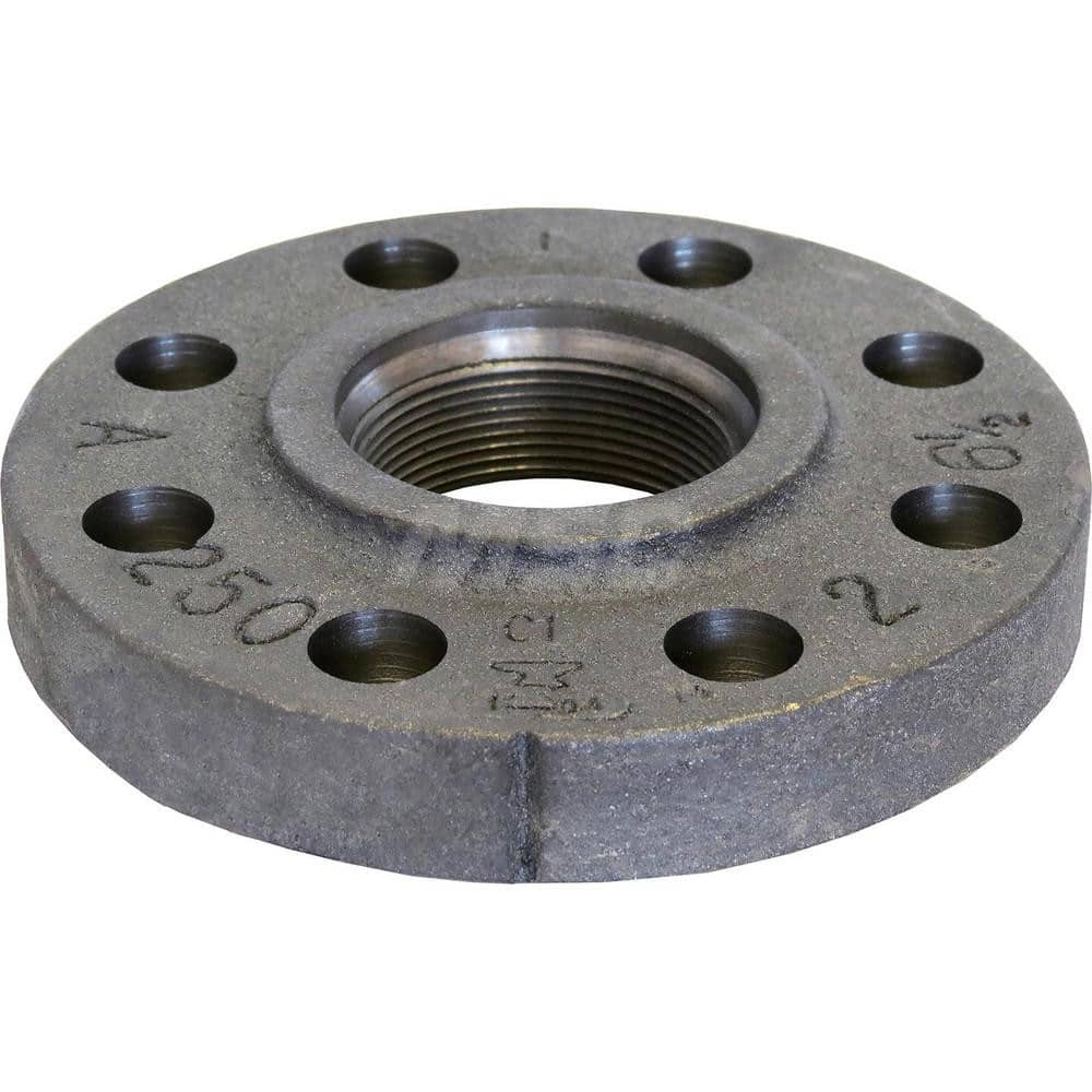 Black Flange: 3 x 8-1/4″, 250 psi, Threaded Cast Iron, Galvanized Finish, Class 250