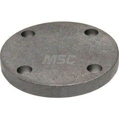 Black Blind Flange: 3″ IPS x 7-1/2″ OD, 125 psi, Threaded Cast Iron, Black Finish, Class 125