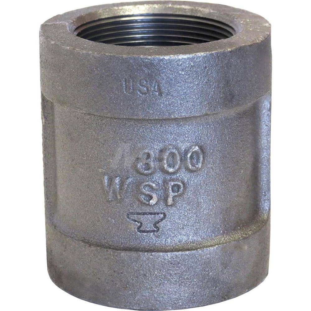 Black Coupling: 3/8″, 300 psi, Threaded Malleable Iron, Galvanized Finish, Class 300