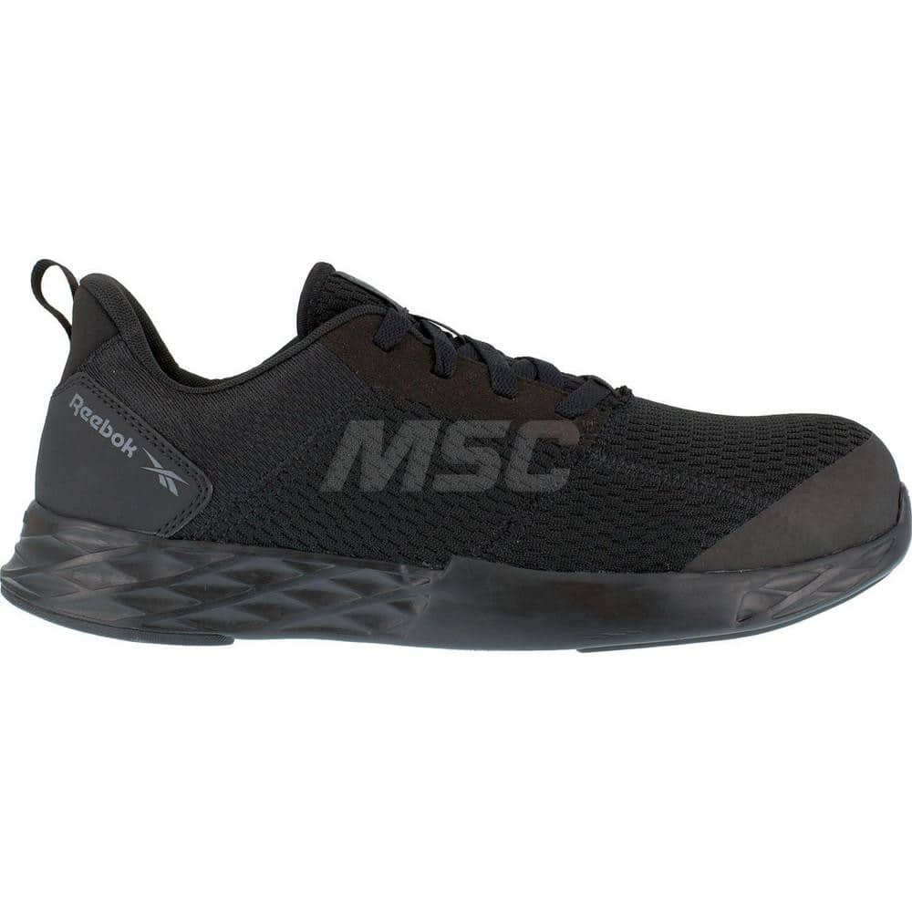 Work Boot: Size 8.5, Mesh, Composite Toe Black, Wide Width