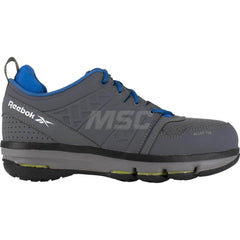 Work Boot: Size 7, Leather, Alloy Toe Gray, Medium Width, Non-Slip Sole