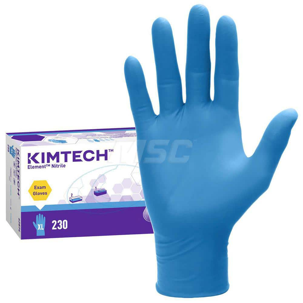 Disposable Gloves: 3.2 mil, Nitrile Blue, 9″ Length, Textured Fingertips