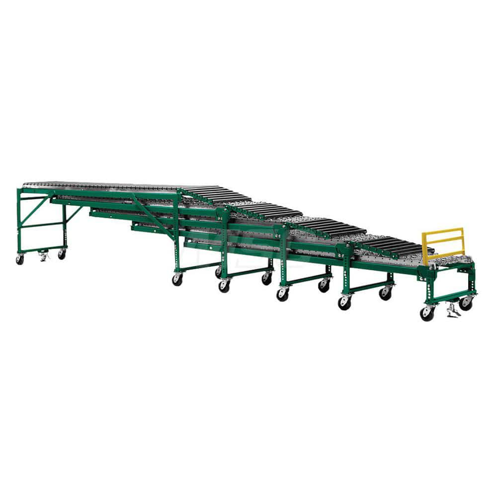 Gravity Conveyors; Conveyor Type: Telescoping; Component: Straight Conveyor; Telescopic: Yes; Roller Diameter (Decimal Inch): 1.3800; Overall Width: 22; Wheel Material: Galvanized Steel; Minimum Extended Length: 10.0 ft; Maximum Extended Length: 10.0000;