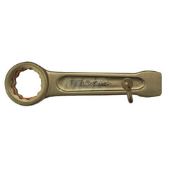 Box End Striking Wrench: 27 mm, 12 Point, Single End 175 mm OAL, Beryllium & Copper, Satin Finish