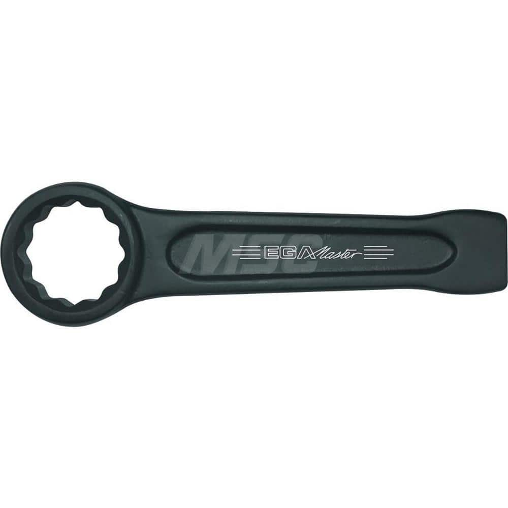 Box End Striking Wrench: 30 mm, 12 Point, Single End 185 mm OAL, Steel, Black Finish