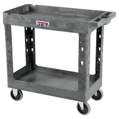 Carts; Cart Type: Resin Utility Cart; Caster Type: Swivel; Caster Configuration: Swivel; Brake Type: No Brake; Assembly: Assembly Required; Wheel Diameter: 5 in; Material: Polypropylene; Overall Length: 34.00; Overall Width: 17; Overall Height: 32.5 in; S