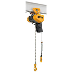 Electric Hoists; Work Load Limit: 1 TON; Controller: Pendant; Mount Type: Push Trolley; Brake Type: Load; Lifting Speed: 23 ft/min