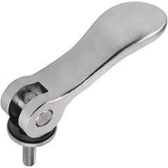 Clamp Cam Levers; Type: External Thread Cam Lever; Hole Diameter (Inch): 0.3200; Hole Diameter (mm): 0.3200; Hole Center to Lever End (Decimal Inch): 2.0600; Overall Width (Decimal Inch): 0.7100; Travel (Decimal Inch): 0.0400; Material: Steel; Hole Diamet