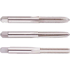 Tap Sets; Chamfer: Plug; Bottoming; Taper; Material: High Speed Steel; Thread Direction: Right Hand; Thread Limit: H3; Number Of Taps: 3; Thread Standard: UNF; Case Type: Plastic Case; Number Of Pieces: 3; Number Of Flutes: 4; Overall Length: 2.50