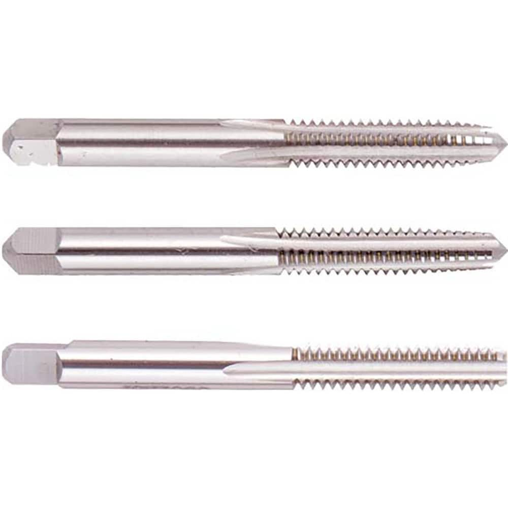 Tap Sets; Chamfer: Plug; Bottoming; Taper; Material: High Speed Steel; Thread Direction: Right Hand; Thread Limit: H3; Number Of Taps: 3; Thread Standard: UNC; Case Type: Plastic Case; Number Of Pieces: 3; Number Of Flutes: 4; Overall Length: 2.38