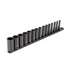 Socket Set: 15 Pc, 3/8″ Drive 12 Point, Manganese Phosphate Finish