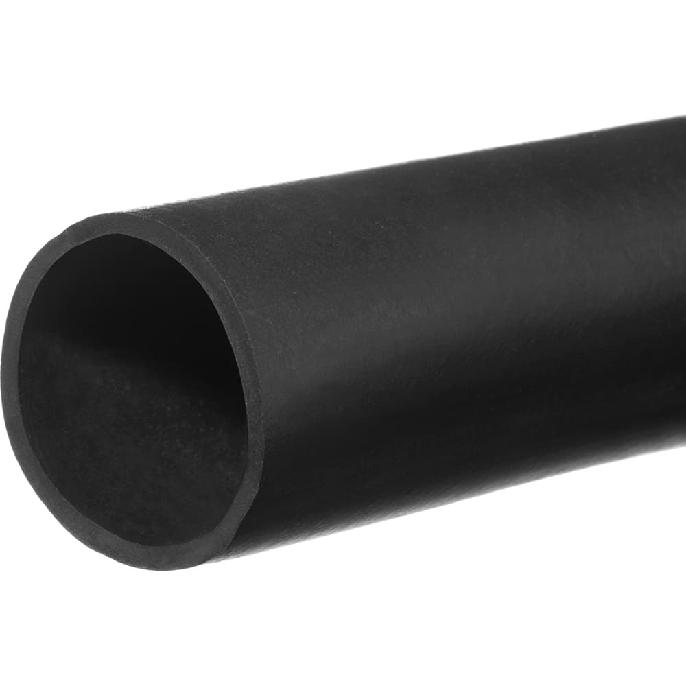 Buna-N Tube: 1/4″ ID, 3/8″ OD, Standard Roll 2' 25 Max psi, Black