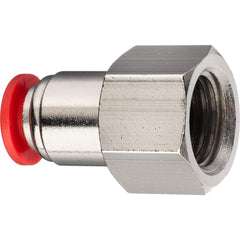 Push-To-Connect Tube Fitting: Female Straight, 3/8″ OD Polybutylene, 350 psi