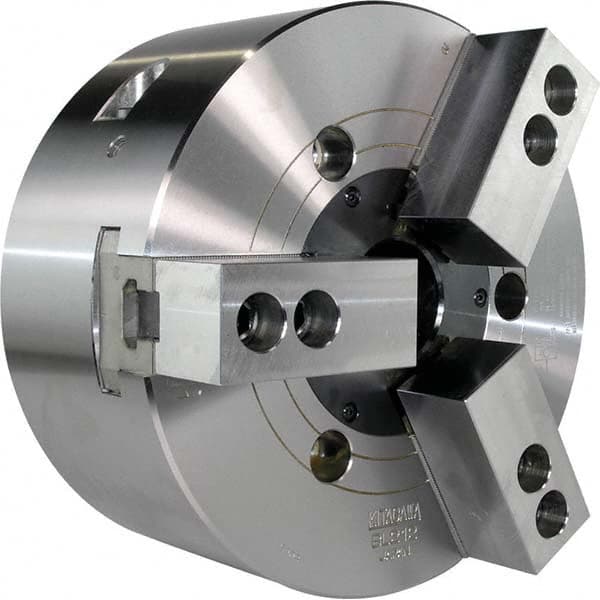 Kitagawa - Power Lathe Chucks Chuck Diameter (Decimal Inch): 12.0000 Number of Jaws: 3 - Benchmark Tooling