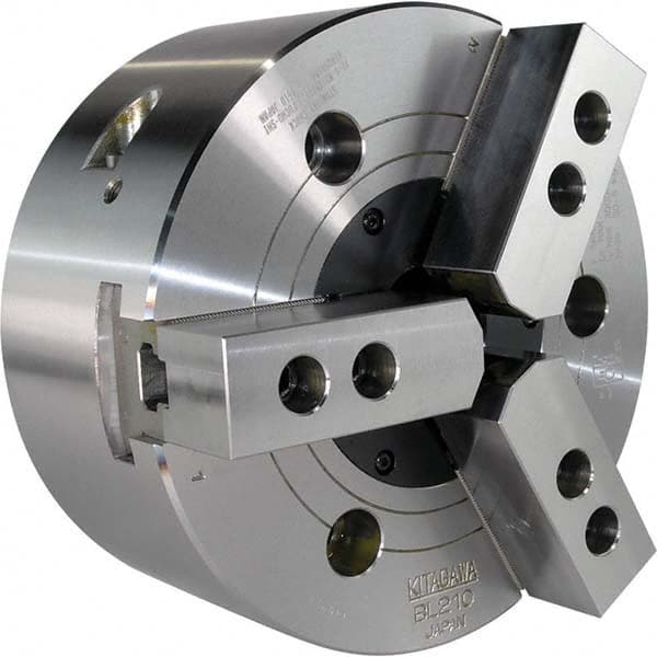 Kitagawa - Power Lathe Chucks Chuck Diameter (Decimal Inch): 10.0000 Number of Jaws: 3 - Benchmark Tooling