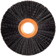 Norton - 3" OD, 5/8" Arbor Hole, Crimped Nylon Wheel Brush - Benchmark Tooling