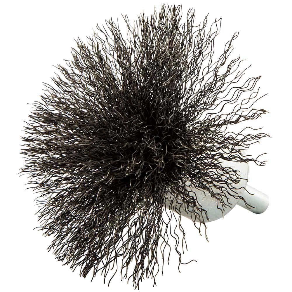 Norton - End Brushes Brush Diameter (Inch): 3 Fill Material: Carbon Steel - Benchmark Tooling