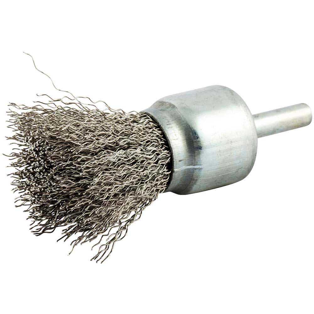 Norton - End Brushes Brush Diameter (Inch): 1 Fill Material: Stainless Steel - Benchmark Tooling