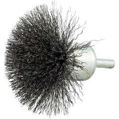 Norton - End Brushes Brush Diameter (Inch): 3 Fill Material: Carbon Steel - Benchmark Tooling