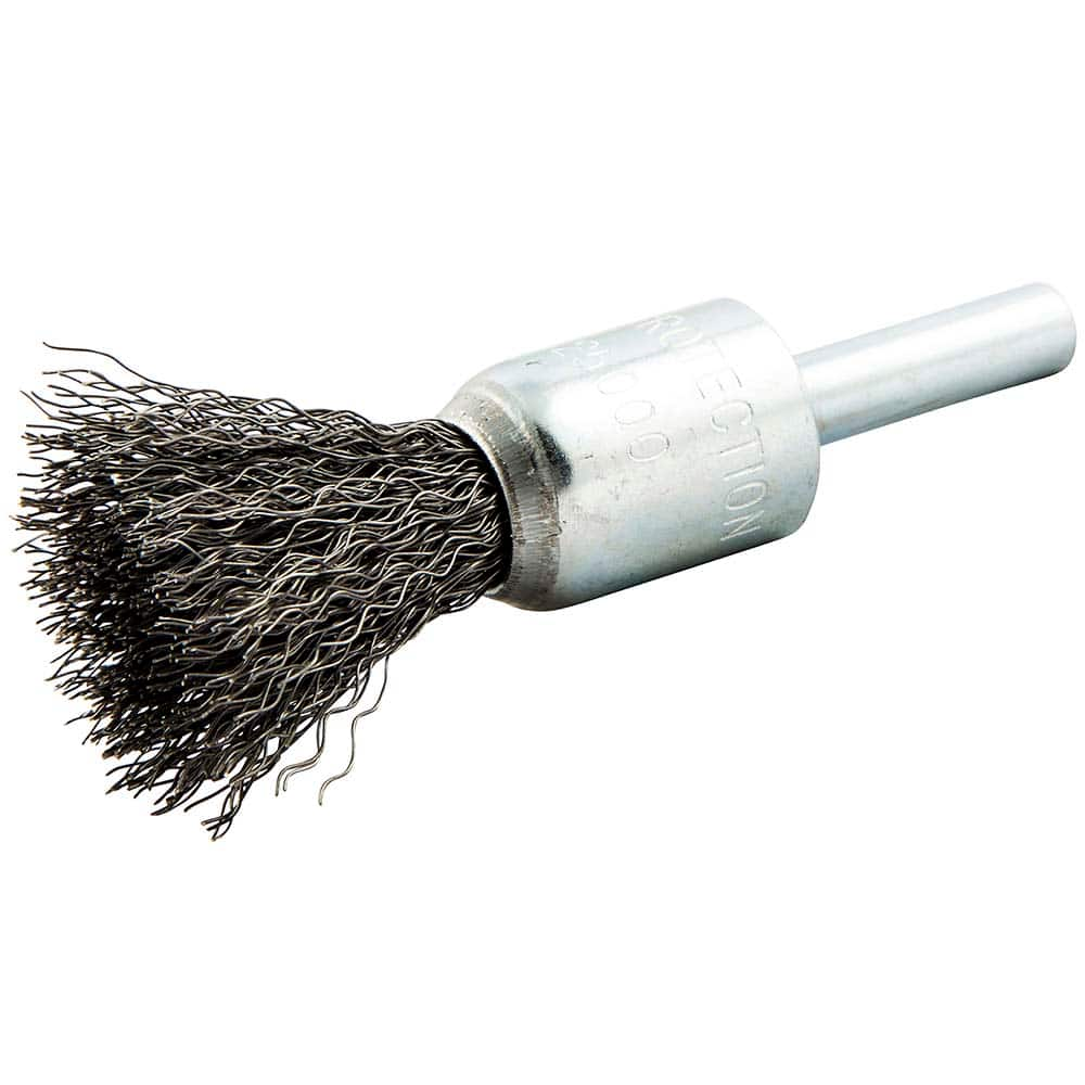 Norton - End Brushes Brush Diameter (Inch): 1/2 Fill Material: Carbon Steel - Exact Industrial Supply