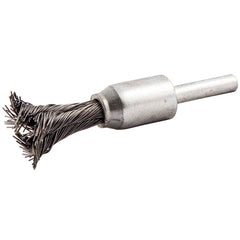 Norton - End Brushes Brush Diameter (Inch): 1/2 Fill Material: Carbon Steel - Benchmark Tooling