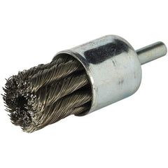 Norton - End Brushes Brush Diameter (Inch): 1 Fill Material: Carbon Steel - Benchmark Tooling