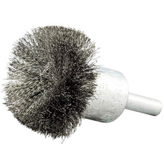 Norton - End Brushes Brush Diameter (Inch): 1-1/2 Fill Material: Carbon Steel - Benchmark Tooling