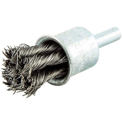 Norton - End Brushes Brush Diameter (Inch): 3/4 Fill Material: Carbon Steel - Benchmark Tooling