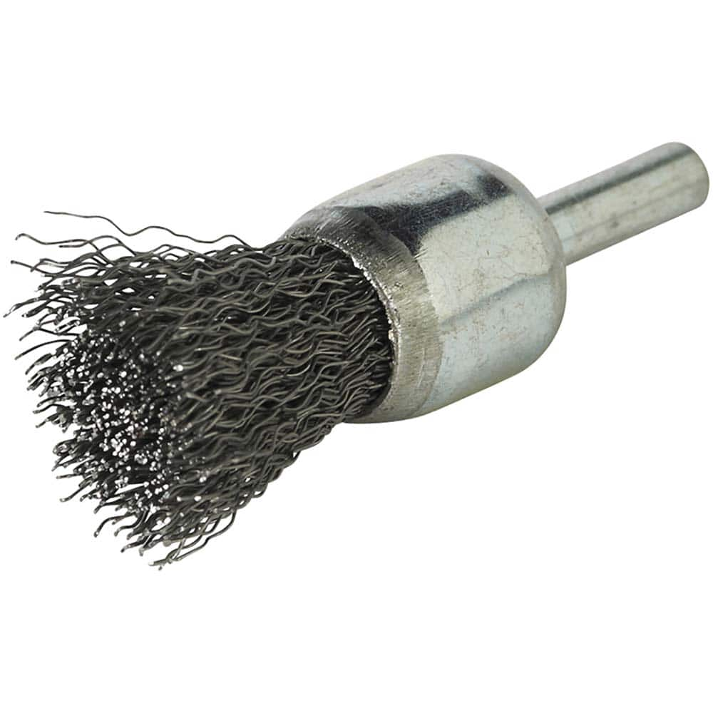 Norton - End Brushes Brush Diameter (Inch): 3/4 Fill Material: Carbon Steel - Benchmark Tooling