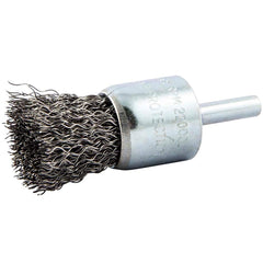 Norton - End Brushes Brush Diameter (Inch): 1 Fill Material: Carbon Steel - Benchmark Tooling