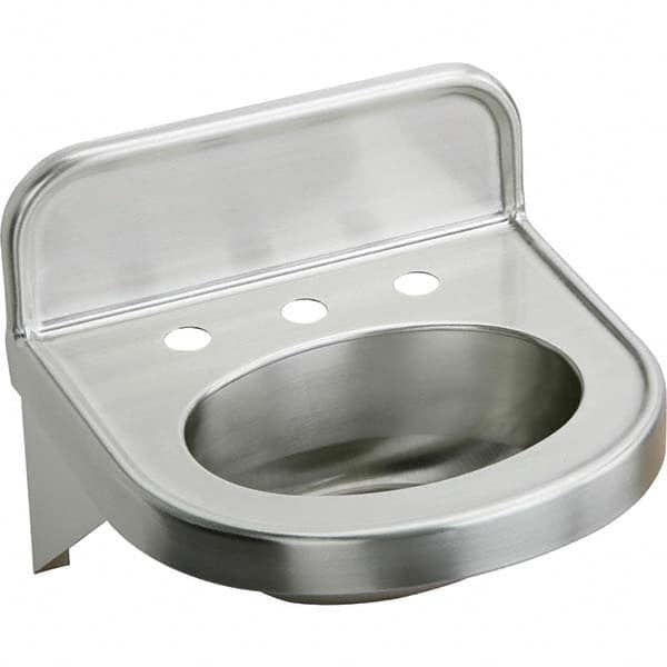 ELKAY - Stainless Steel Sinks Type: Lavatory Sink-Wall Hung Outside Length: 18 (Inch) - Benchmark Tooling