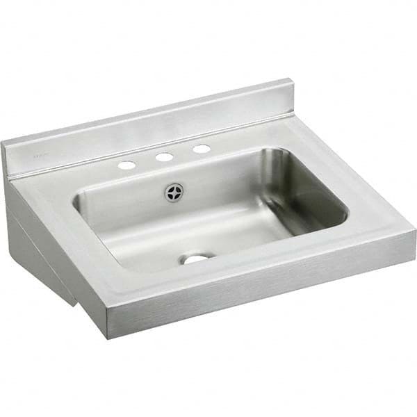 ELKAY - Stainless Steel Sinks Type: Lavatory Sink-Wall Hung Outside Length: 22 (Inch) - Benchmark Tooling