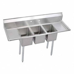 ELKAY - Stainless Steel Sinks Type: Scullery Sink Outside Length: 66 (Inch) - Benchmark Tooling