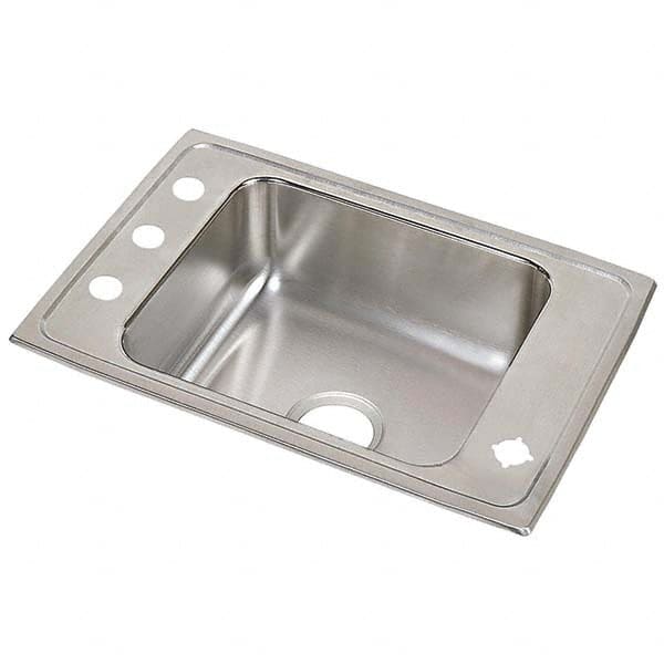 ELKAY - Stainless Steel Sinks Type: Drop In Sink Outside Length: 22 (Inch) - Benchmark Tooling