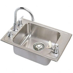 ELKAY - Stainless Steel Sinks Type: Drop In Sink Outside Length: 37-1/4 (Inch) - Benchmark Tooling