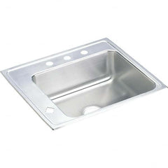 ELKAY - Stainless Steel Sinks Type: Drop In Sink Outside Length: 22 (Inch) - Benchmark Tooling