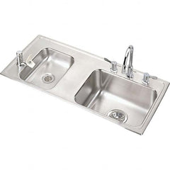 ELKAY - Stainless Steel Sinks Type: Drop In Sink Outside Length: 37-1/4 (Inch) - Benchmark Tooling