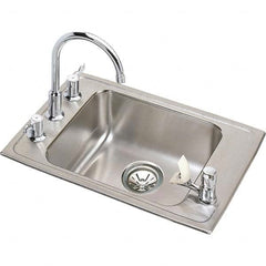 ELKAY - Stainless Steel Sinks Type: Drop In Sink Outside Length: 22 (Inch) - Benchmark Tooling