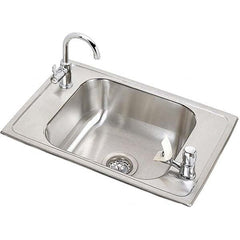 ELKAY - Stainless Steel Sinks Type: Drop In Sink Outside Length: 25 (Inch) - Benchmark Tooling