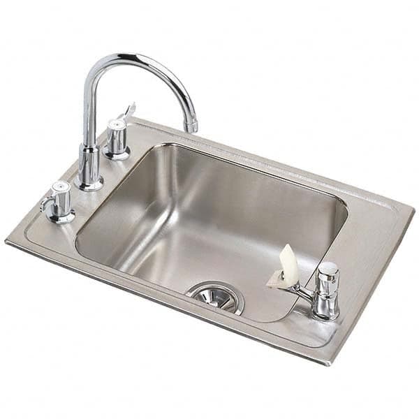 ELKAY - Stainless Steel Sinks Type: Drop In Sink Outside Length: 25 (Inch) - Benchmark Tooling