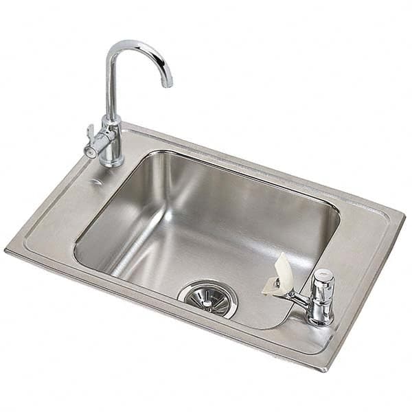 ELKAY - Stainless Steel Sinks Type: Drop In Sink Outside Length: 25 (Inch) - Benchmark Tooling