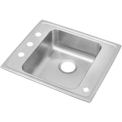 ELKAY - Stainless Steel Sinks Type: Drop In Sink Outside Length: 25 (Inch) - Benchmark Tooling