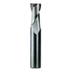 3/8 Dia. x 4 Overall Length 2-Flute Square End Solid Carbide SE End Mill-Round Shank-Center Cut-AlTiN - Benchmark Tooling