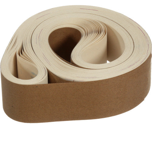 3M Uncoated Cloth Belt 2″ × 48″ J-weight Film-Lok Restricted - Exact Industrial Supply