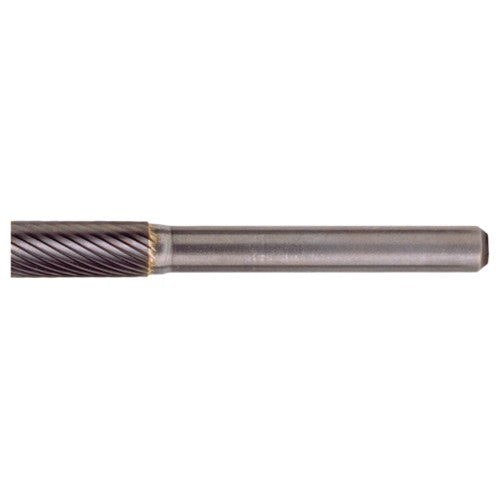 SB-9 Standard Cut Solid Carbide Bur-Cylindrical with End Cut - Exact Industrial Supply