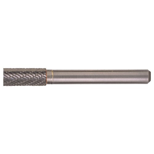 SA-7 Double Cut Solid Carbide Bur-Cylindrical without End Cut - Exact Industrial Supply