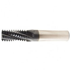 ‎1/4, 3/8-18 4 Flute NPT Solid Thread Mill-TiAlN - Benchmark Tooling