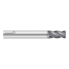 12mm Dia. x 63mm Overall Length 4-Flute 1mm C/R Solid Carbide SE End Mill-Round Shank-Center Cut-FC18 - Benchmark Tooling
